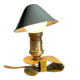 Vintage mushroom spotlight lamp