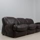 Vintage modular leather sofa 1970s