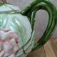 Antique ceramic teapot with floral design Fg