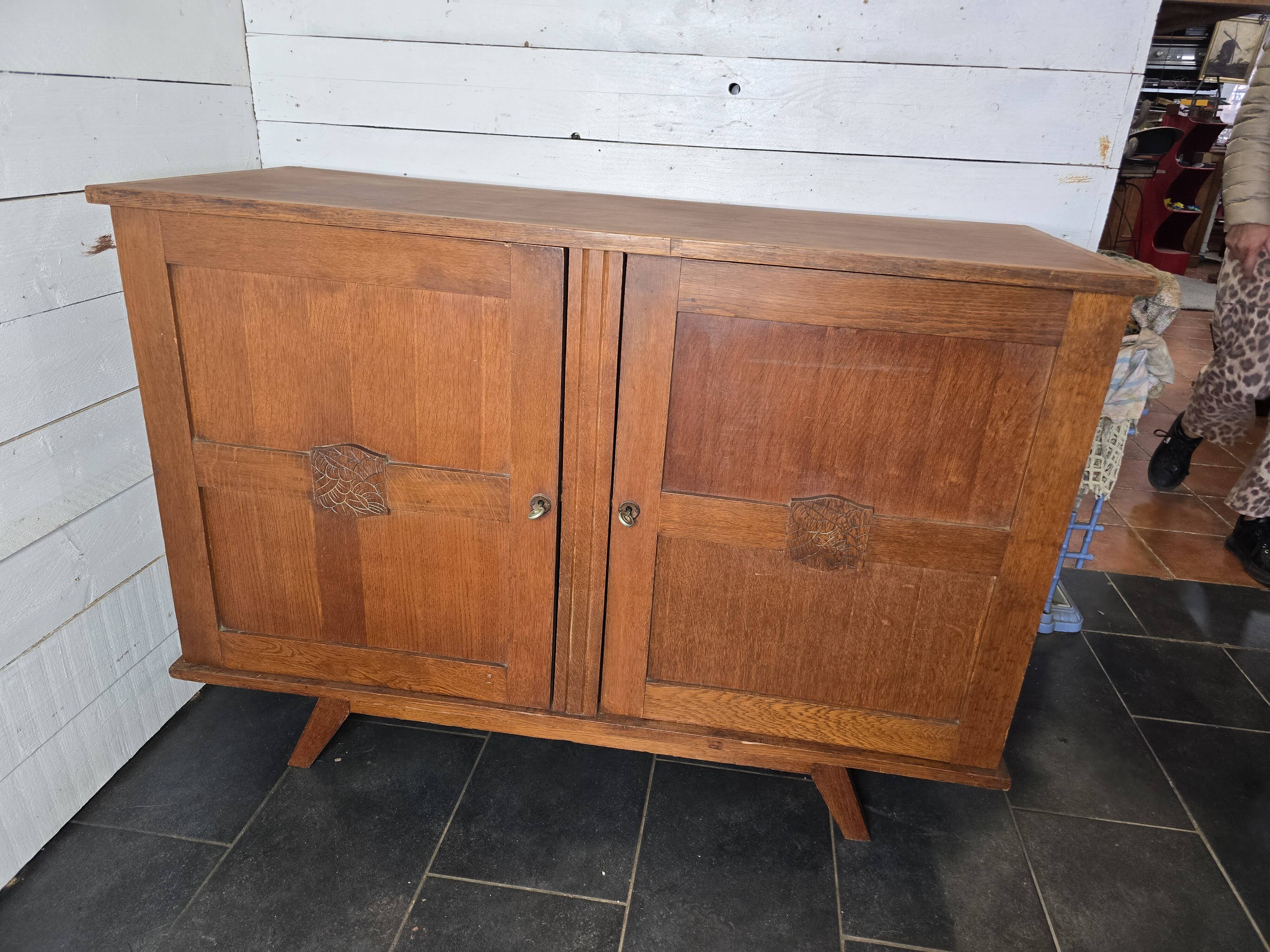 Vintage oak sideboard from the 60s