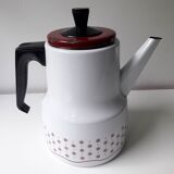 Cafetière en tôle émaillée 1960 (A1)