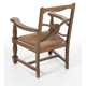 Solid oak structure chair and mulched-trimmed seat circa 1940