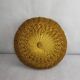 Coussin rond plissé velours