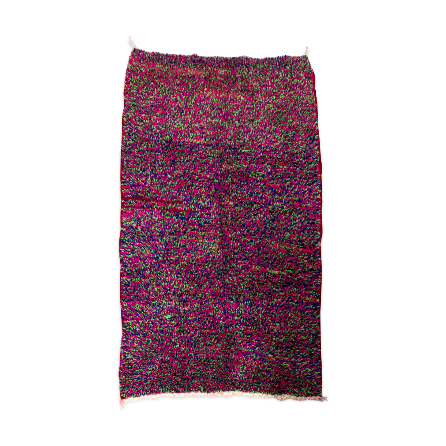 Contemporary carpet Beni Ouarain has polka dots 116 x 180 cm