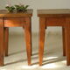 Pair of vintage country bedside tables oak and fir