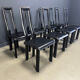 Italian Model Regia Dining Chairs by Antonello Mosca for Ycami, 1980s, Set of 8