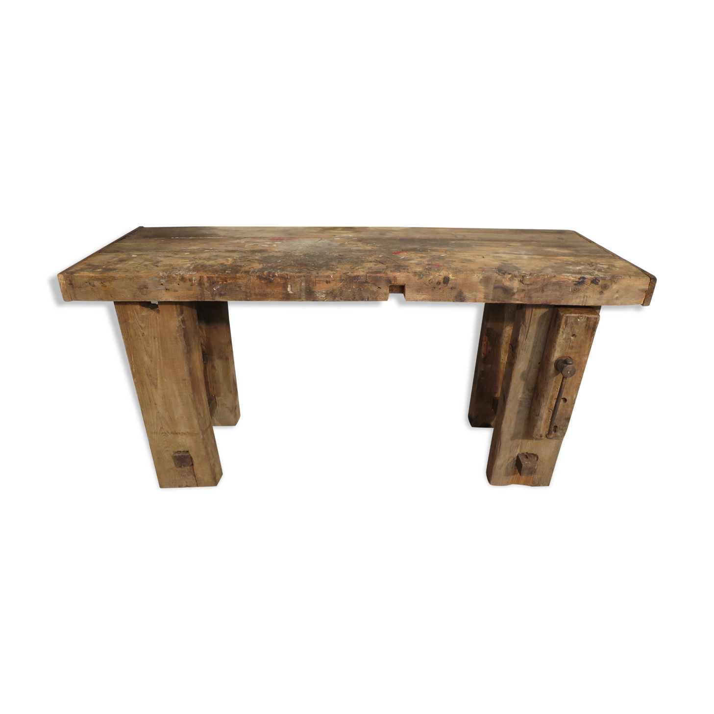 Old patinated workbench