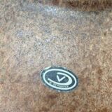 Mid-century German minimalist studio pottery vase by Fritz Van Daalen, 1960s.