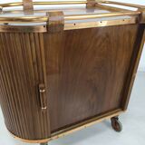 Rolling service art deco bar