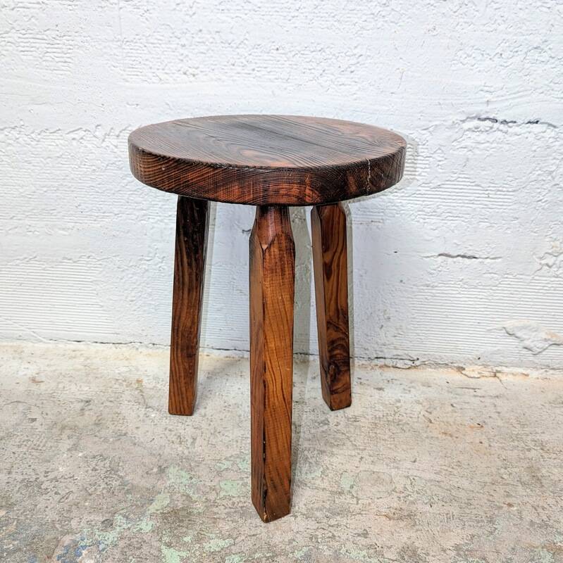 Brutalist tripod stool