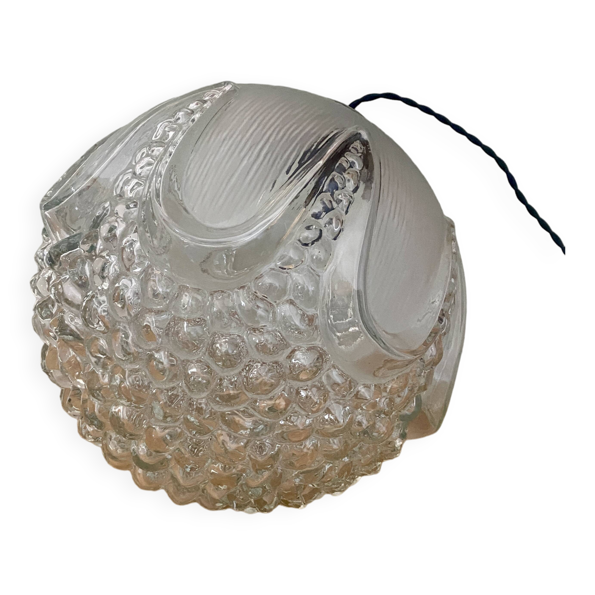 Baladeuse globe vintage en verre XL