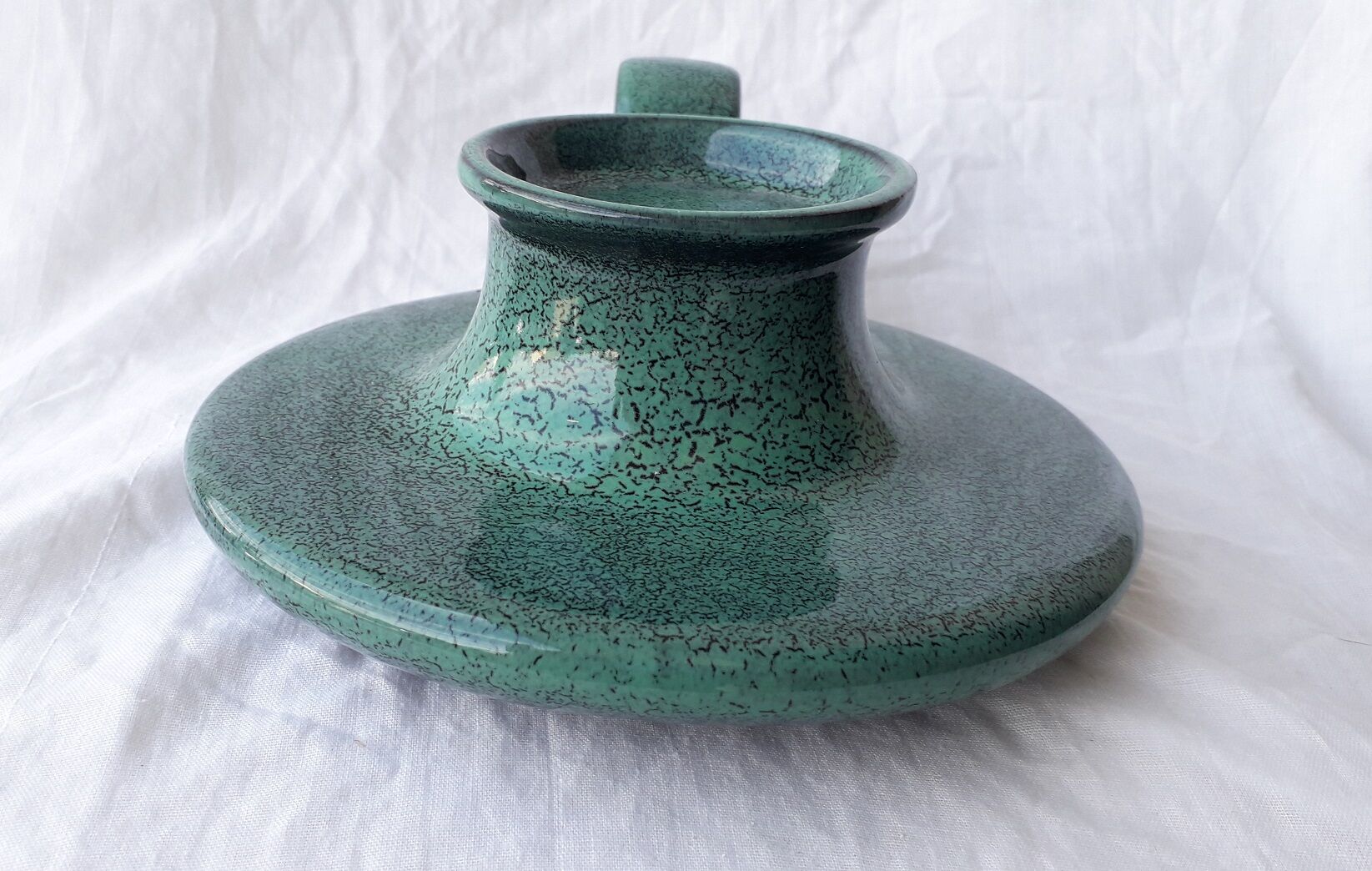 Green candle holder