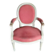 Ensemble banquette de style Louis XVI et fauteuil assorti