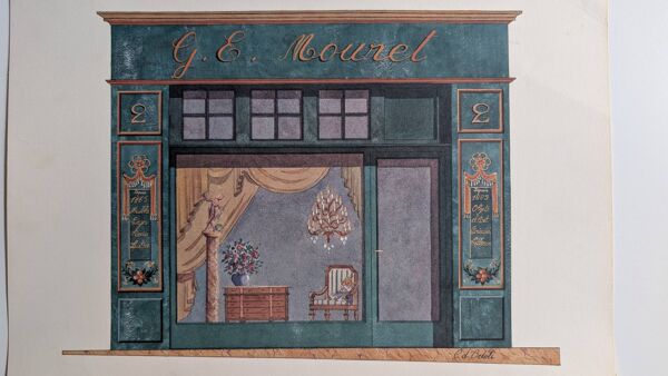 Lithographie ''G. E. Mouret - brocante'' – Catherine d'Ortoli