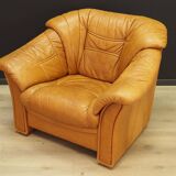 Ensemble de salon cognac, design danois, années 1970, fabricant : Skalma Møbelfab