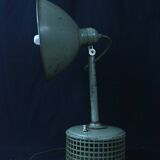 Industrial metal parabola lamp.