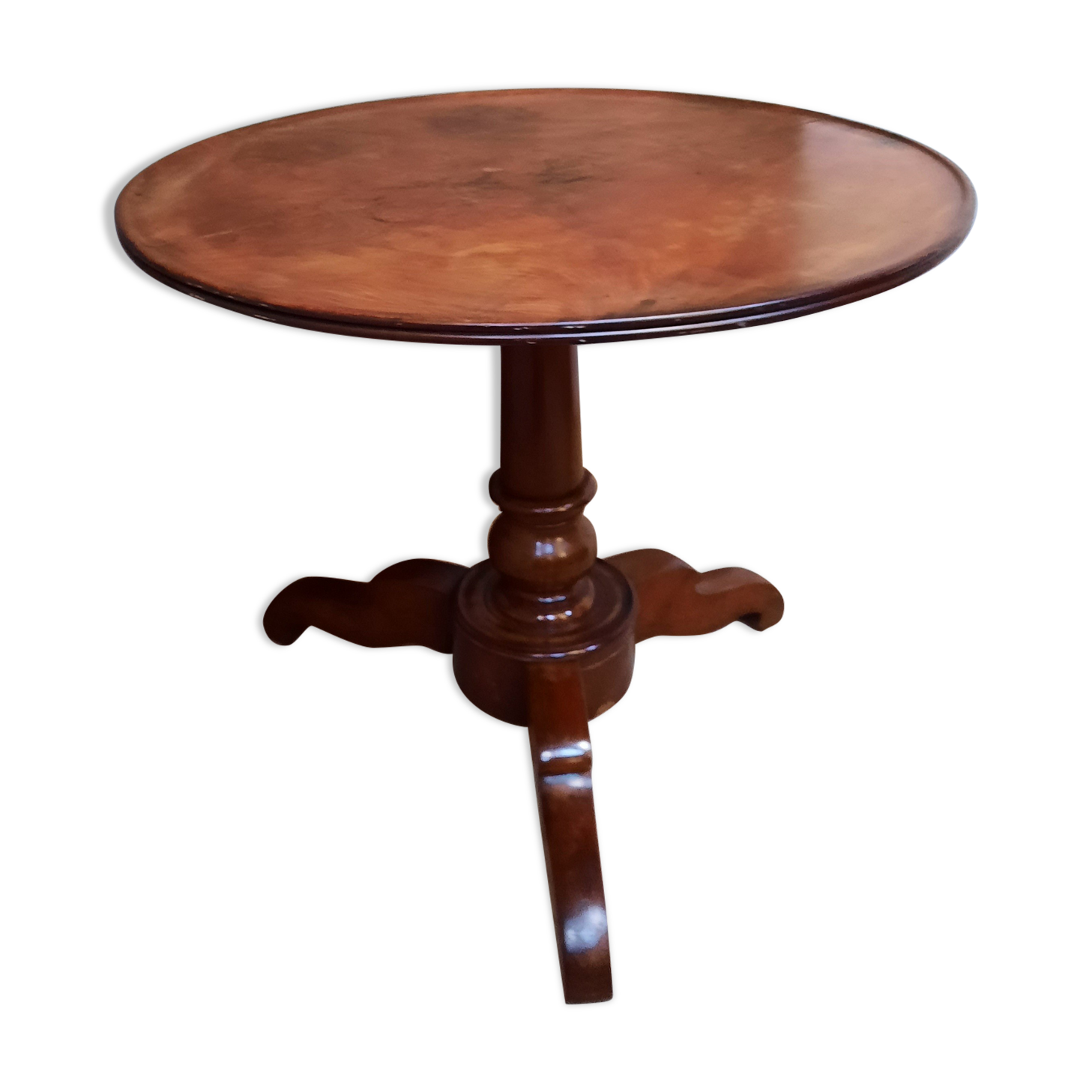 Gueridon Louis Philippe in mahogany with tilting top