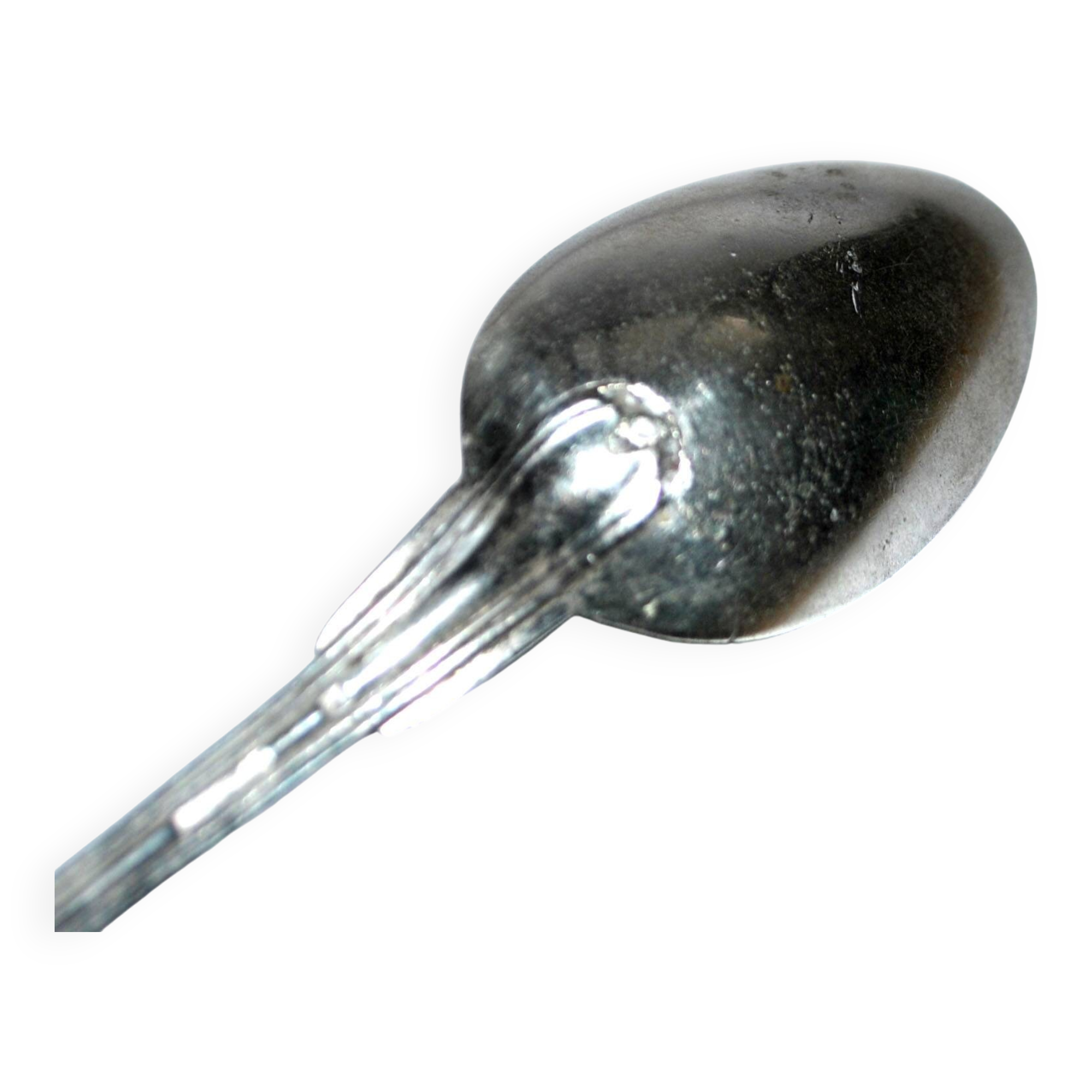 Set of 6 CHRISTOFLE Chinon coffee spoons, 14cm filet model