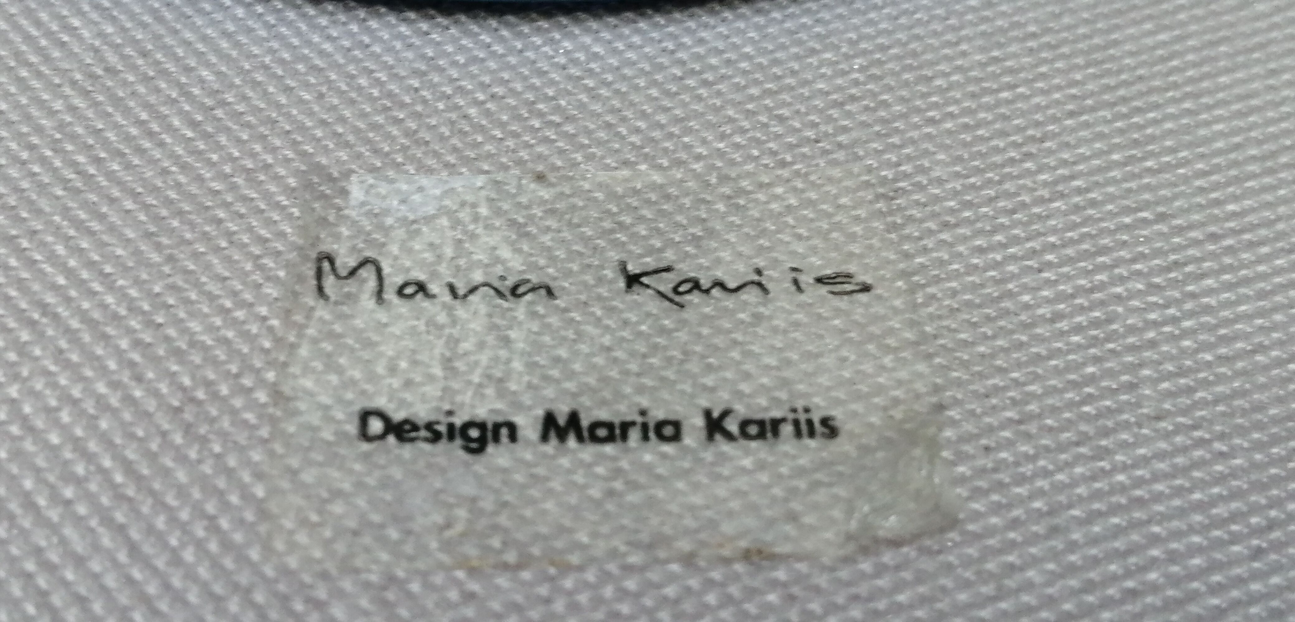 Cobalt glass candle holder by Maria Kariis