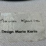 Cobalt glass candle holder by Maria Kariis