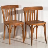 Anciennes chaises de bistro Thonet (c.1920). Ensemble de 6 pièces #4