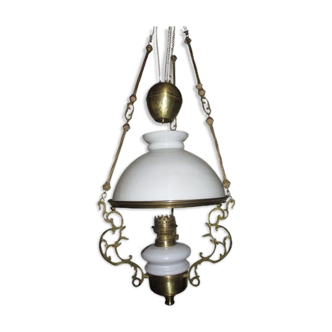 Opaline hanging lamp