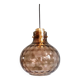 Smoked glass honeycomb pendant, Glasshütte Limburg, 1970 (2 available)