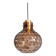 Smoked glass honeycomb pendant, Glasshütte Limburg, 1970 (2 available)