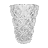 Vase taille diamant verre épais
