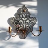 Pair of mirror sconces