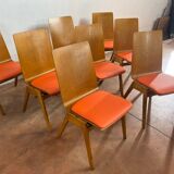 Set of 8 Scandinavian chairs