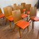 Set of 8 Scandinavian chairs