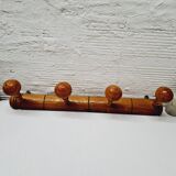 Wall coat rack with 4 hooks