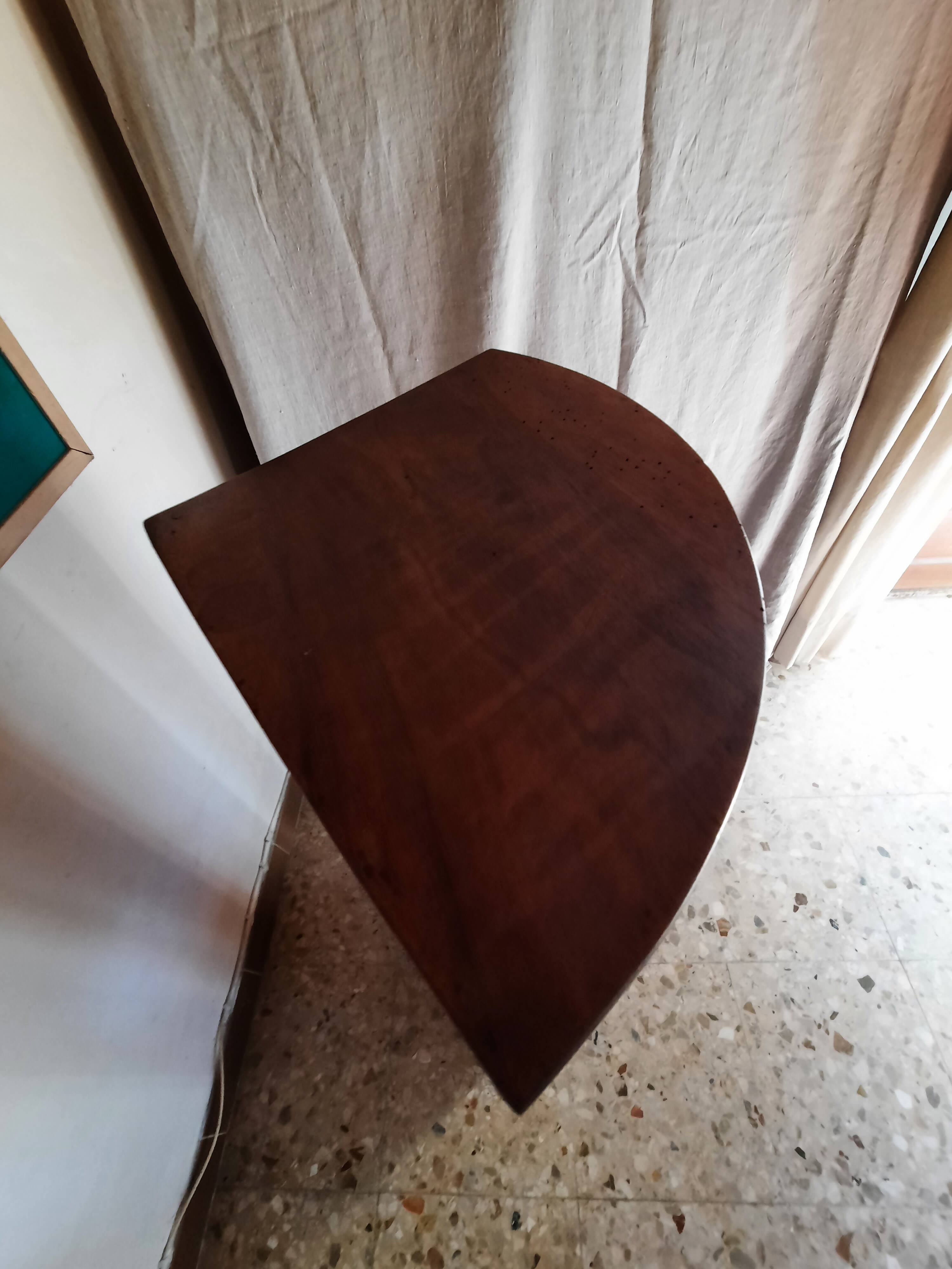Antique curved corner cabinet