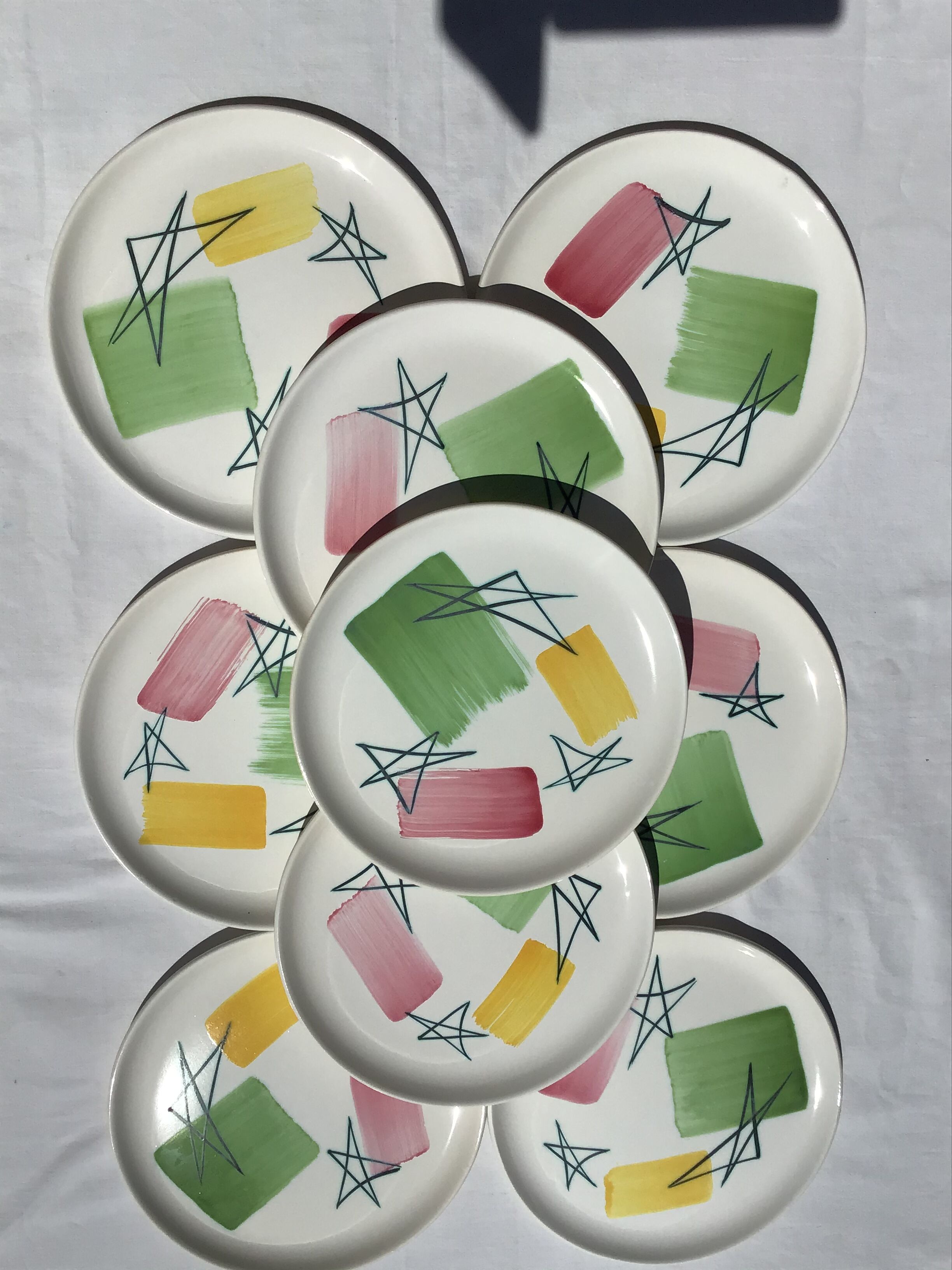 9 assiettes plates 50 MBFA Pornic