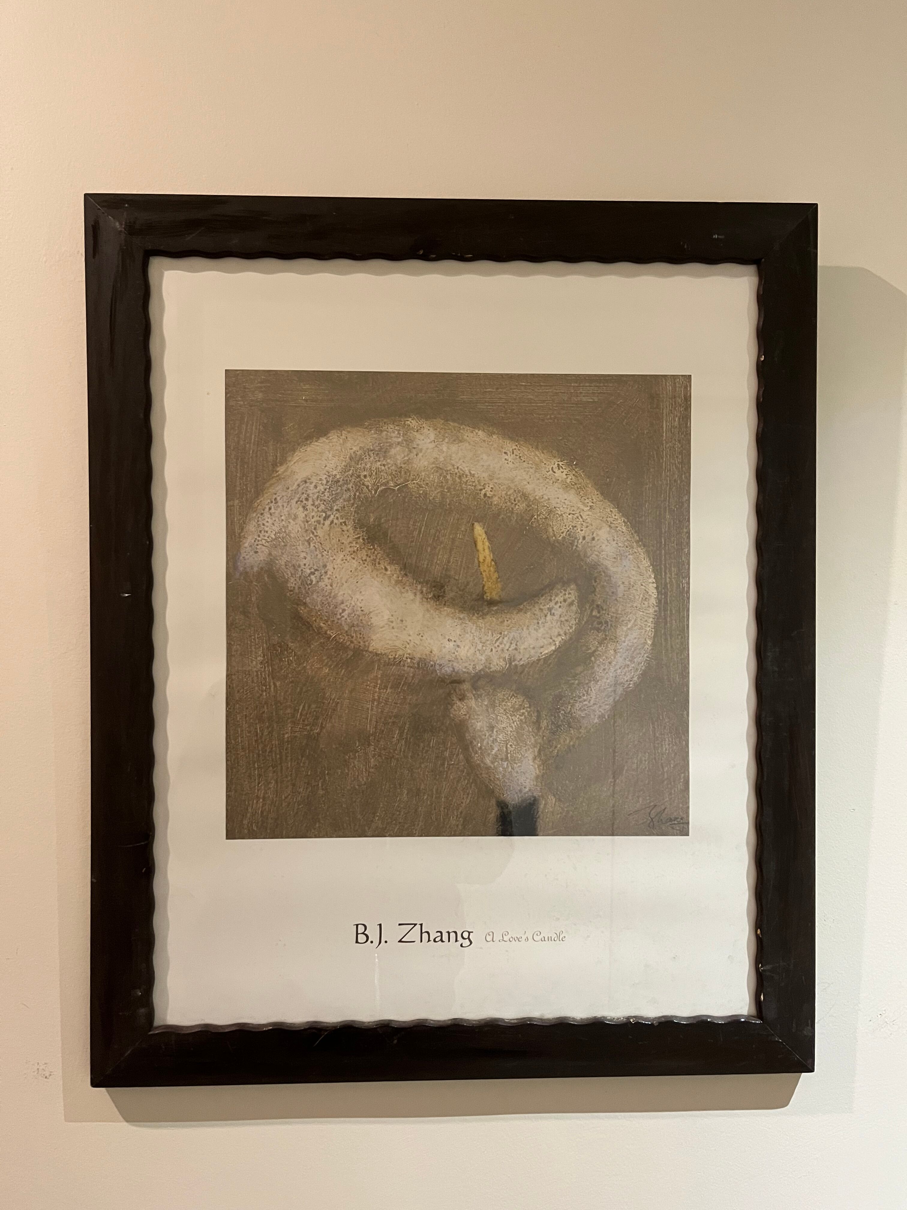 Zhang solid wood frame poster