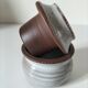 Small water butter dish in glazed stoneware in the Ratilly style.
