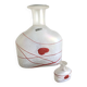 Frosted blown glass vases - (Galaxy Red model) by Bertil Vallien, Sweden 1986