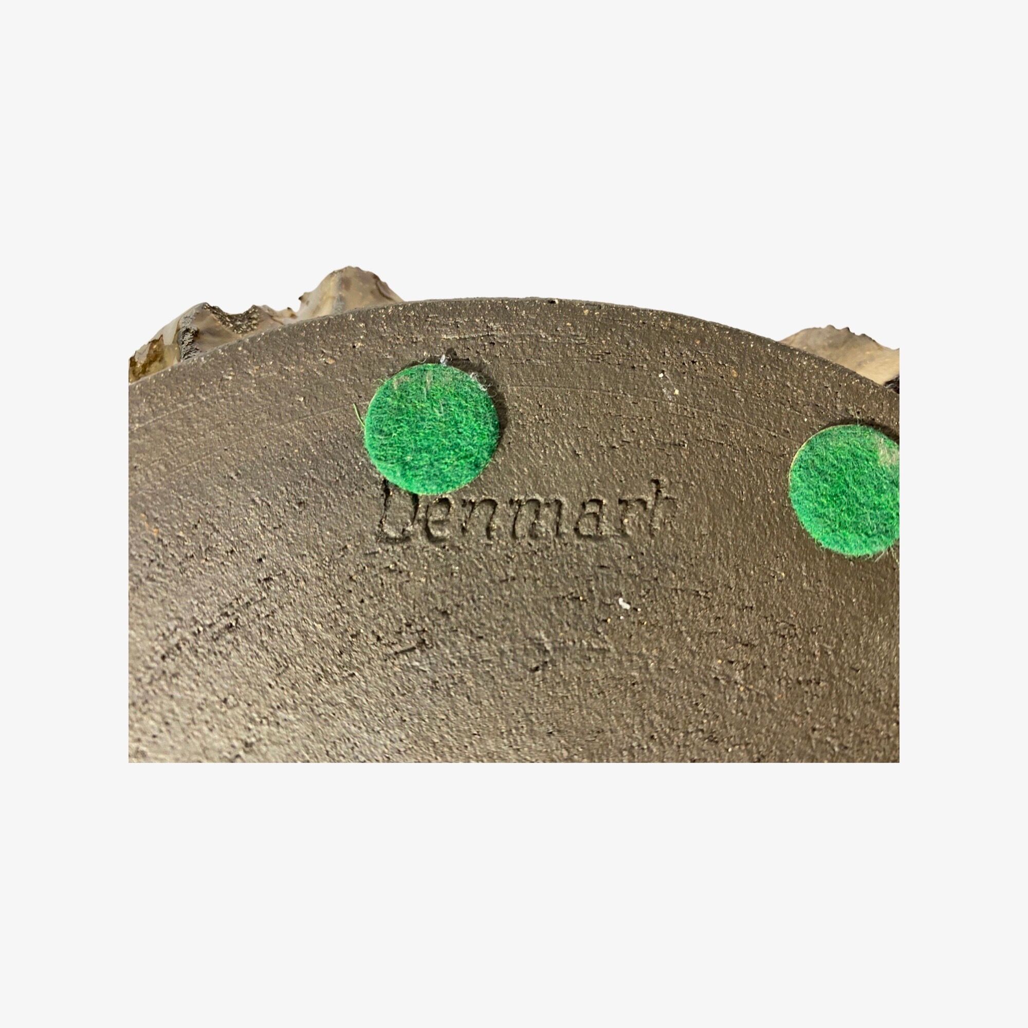 Handmade Vintage Ceramic Pottery Bowl From Denmark 1960s