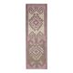 Vintage Turkish Oushak Handmade Wool Cotton Pink Runner Rug 294x283