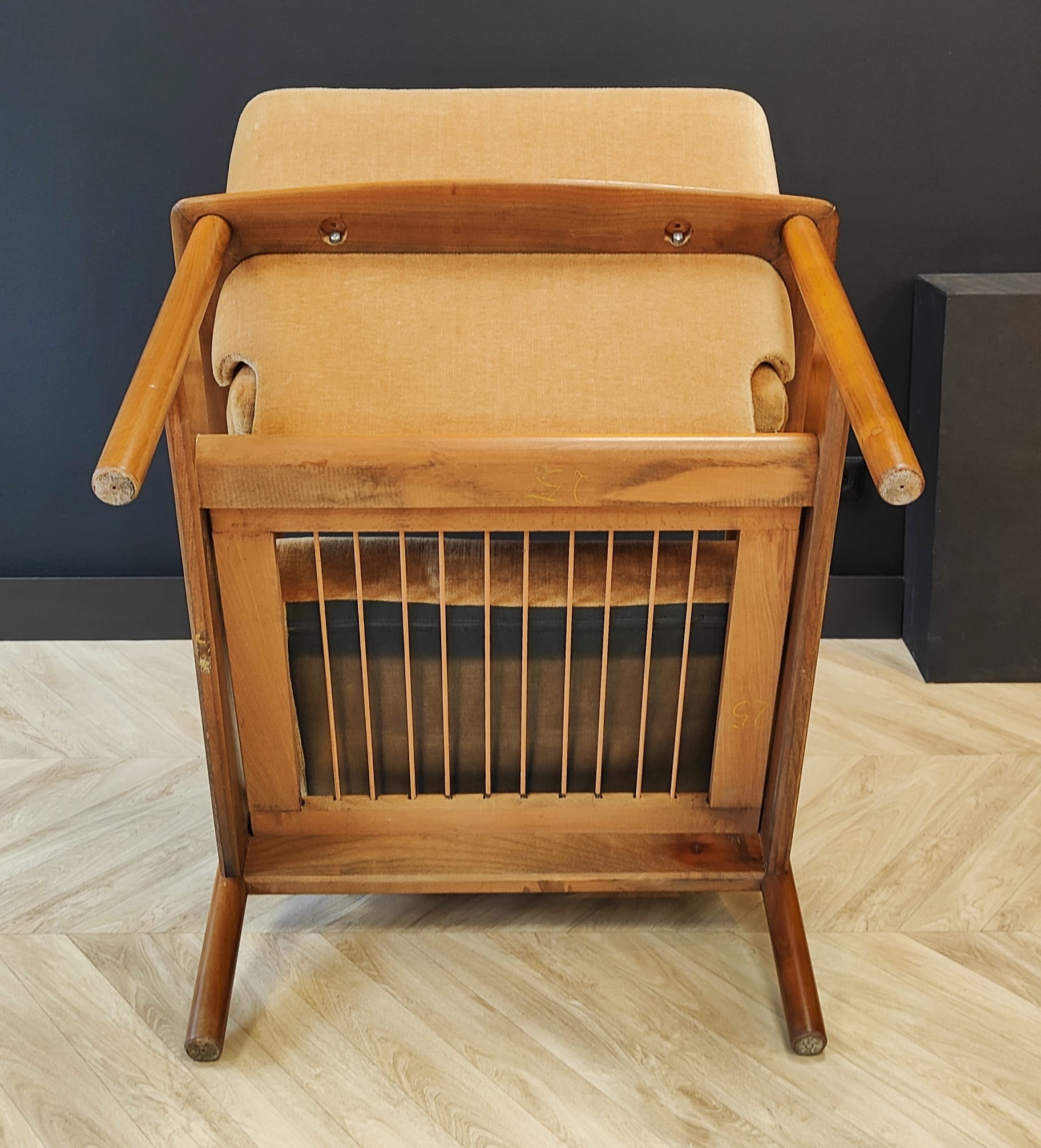 Two mid century armchairs vintage