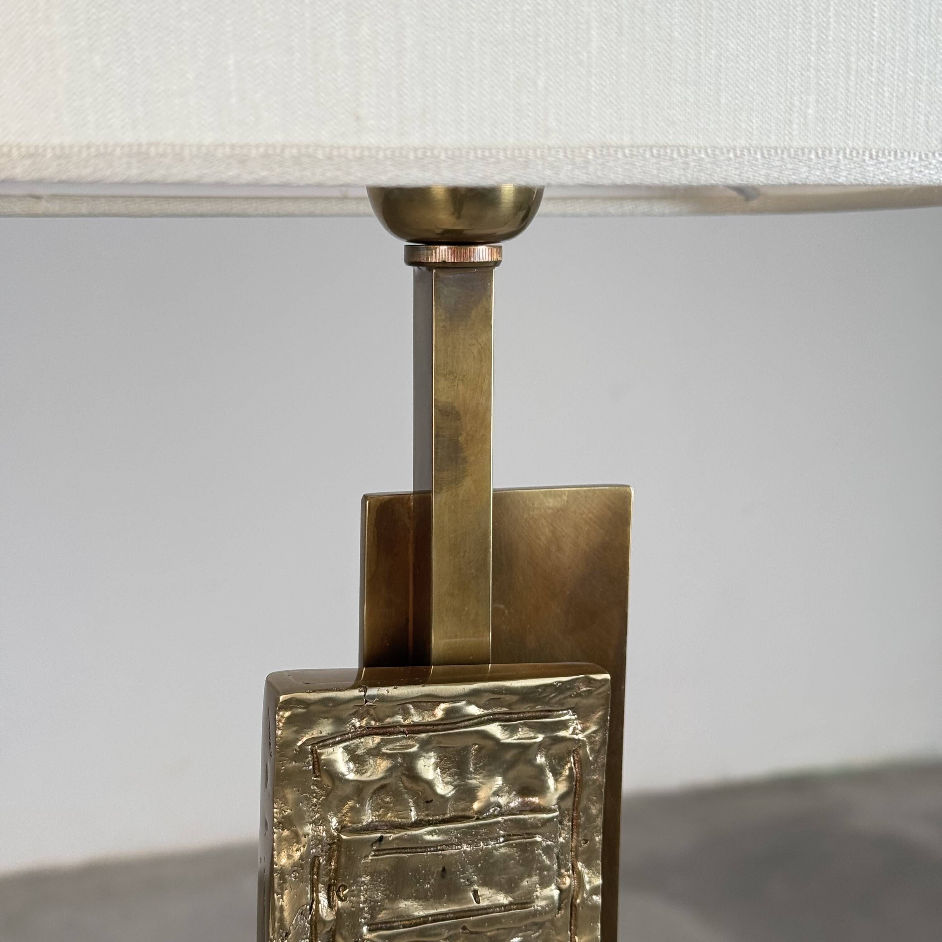 Pair of Dioniso Table Lamps in Marble and Brass by Angelo Brotto, Esperia