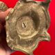 Antique candle holder flowers and leaves bronze art nouveau antique