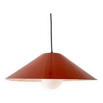 Vintage terracotta metal pendant light