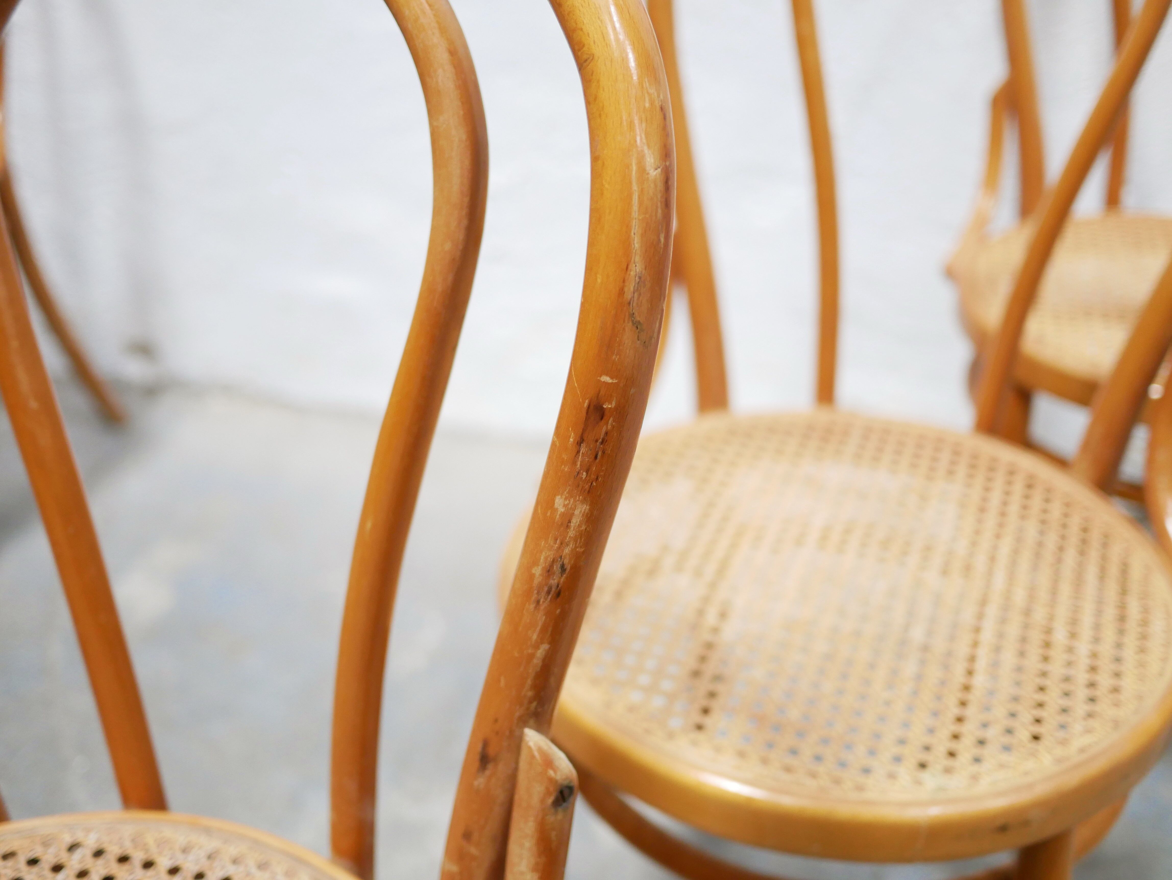 Vintage bistro chair cannée