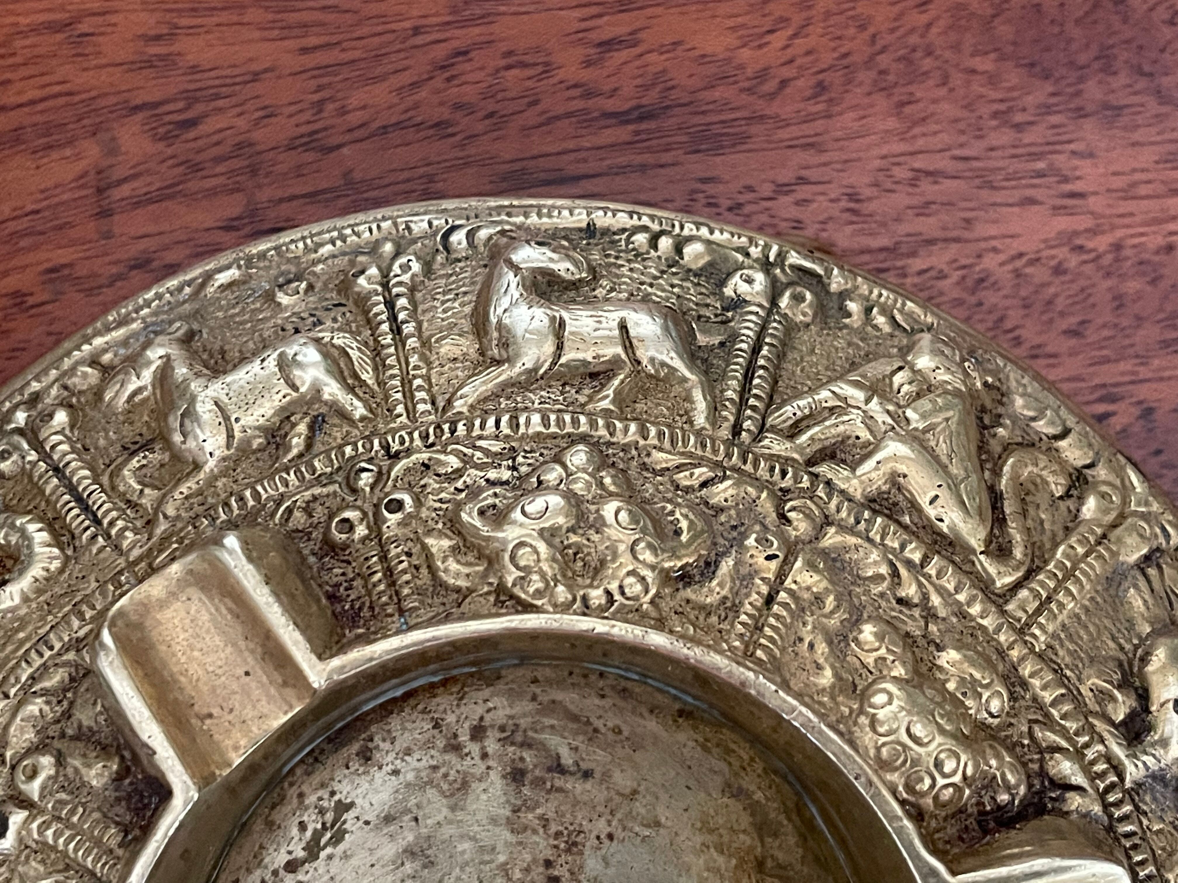 Ashtray in gilded bronze circa 1900
