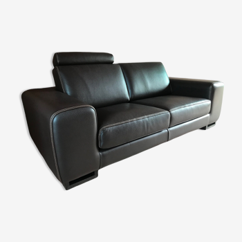 3-seater leather sofa | Selency