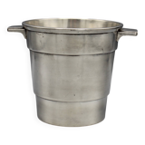 small champagne ice bucket cooler silver metal bottle art deco