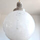 Glass globe pendant lamp by Clichy blue art deco