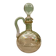 19th-century antique liqueur decanter (DLG Baccarat) cut crystal with bird decoration.